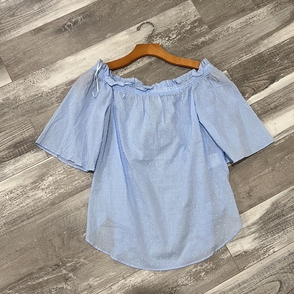 H&M Tops - H&M Blouse Size 4 in Light Blue NWOT